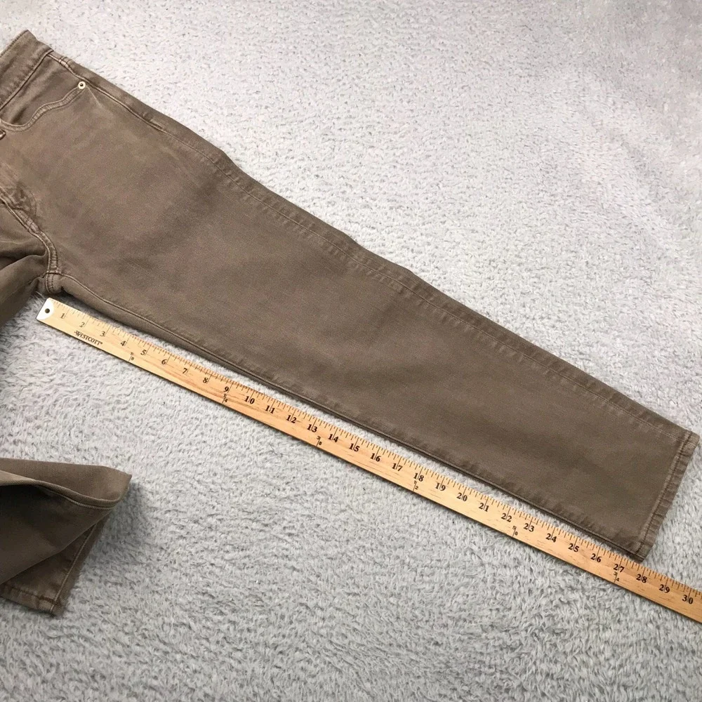 American Eagle Jeans Mens 26x30 Brown Slim Straight Easy Flex Stretch Denim NEW